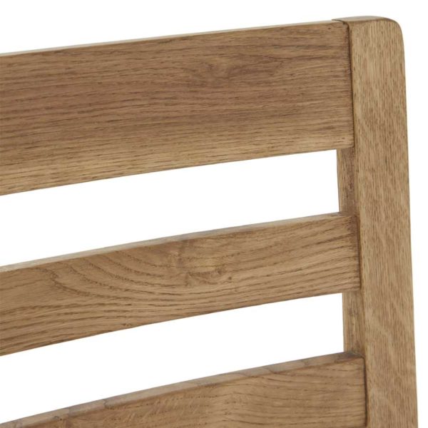 Kalmar Oak Dining Chair | Brown PU