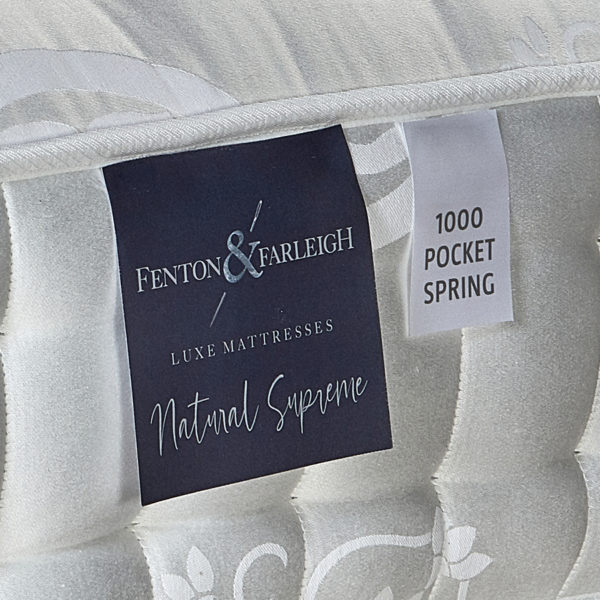 Fenton & Farleigh 3ft Single Mattress Natural Supreme 1000