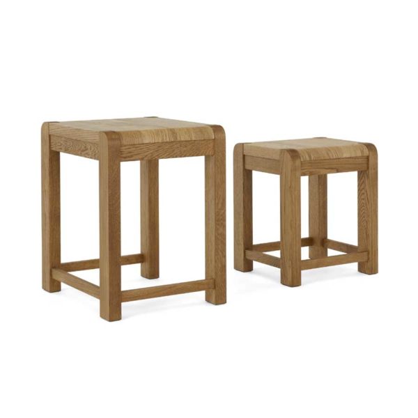 Kalmar Oak Nest of 2 Tables