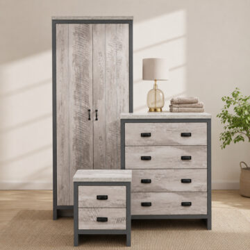 Fenway Grey 3 Piece Bedroom Set