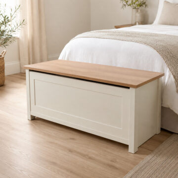 Fife Cream Blanket Box | Cream | Clearance