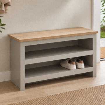 Fife Grey Shoe Bench