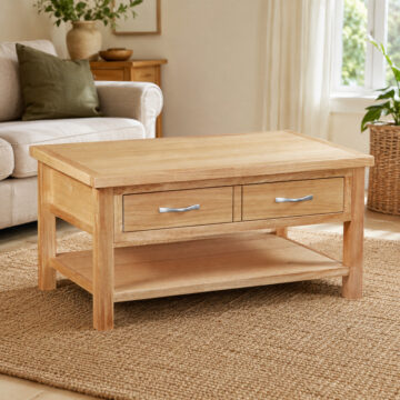 Brancepeth Oak Coffee Table | Lacquered Finish