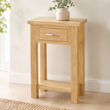 Brancepeth Oak Telephone Table | Lacquered Finish