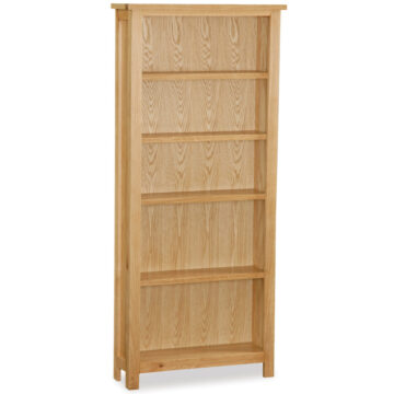 Brancepeth Oak Large Bookcase | Lacquered Finish