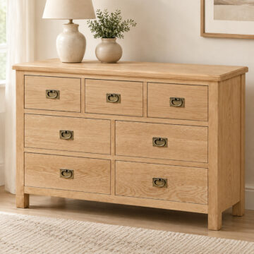 Belmont Oak 3 Over 4 Chest of Drawers