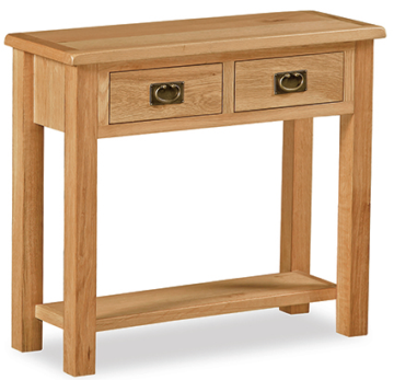 Belmont Oak 2 Drawer Console Table