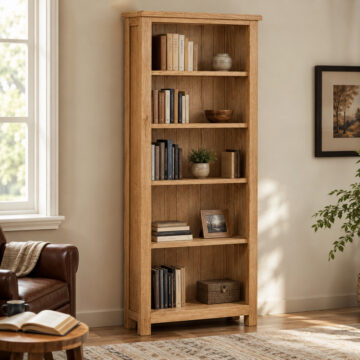 Belmont Oak Large Bookcase