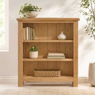 Belmont Oak Low Bookcase
