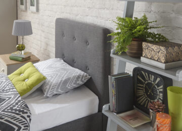 Helsinki Grey 3′ Single Bedstead