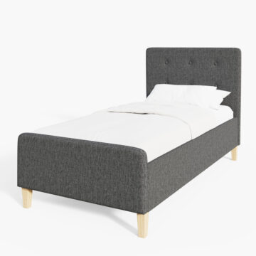 Helsinki Dark Grey 3′ Single Ottoman Bed