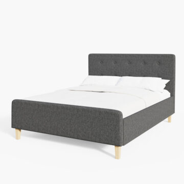 Helsinki Dark Grey 5′ King Size Ottoman Bed