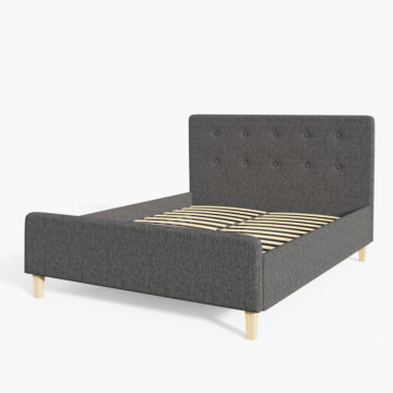 Helsinki Dark Grey 5′ King Size Ottoman Bed