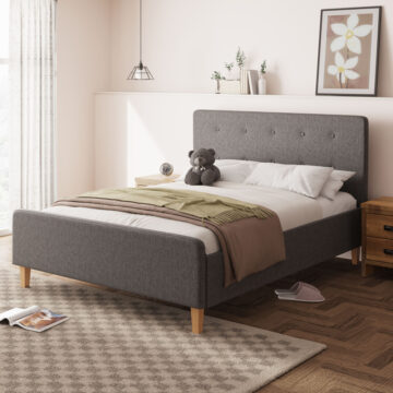 Helsinki King Size Ottoman Bed| Dark Grey