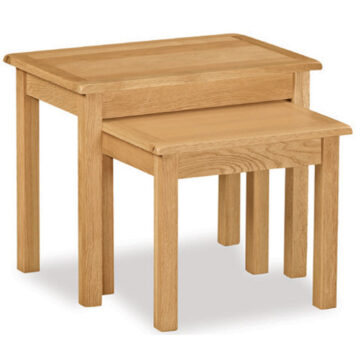 Belmont Oak Nest of 2 Tables