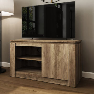 Valley Oak Compact TV Unit | Self Assembly