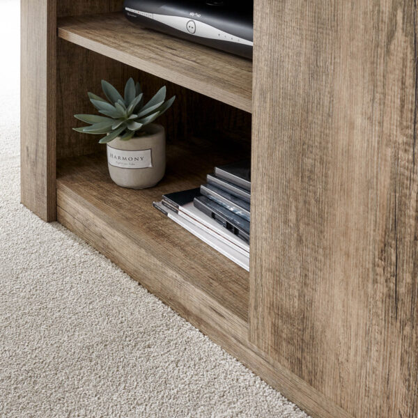 Valley Oak Compact TV Unit | Self Assembly