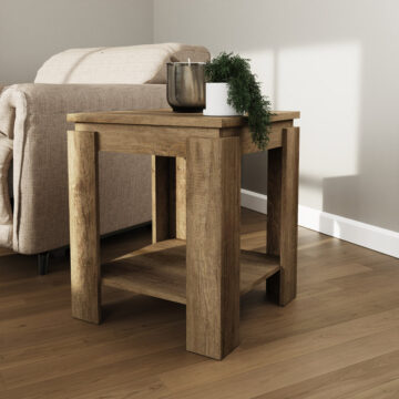 Valley Oak Lamp Table | Self Assembly