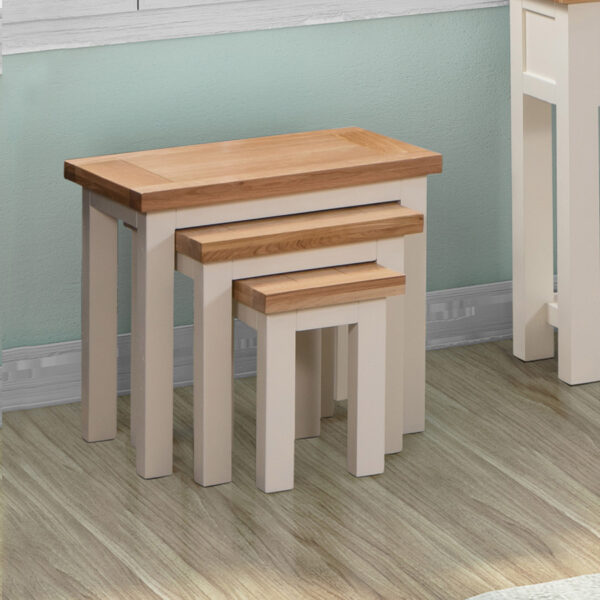 Wynyard Ivory Nest Of Tables | Fully Assembled