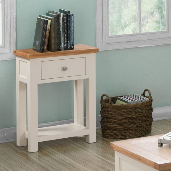 Wynyard Ivory Small Console Table | Fully Assembled