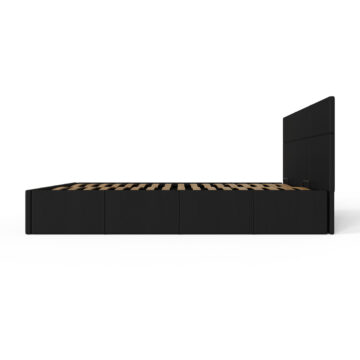 Marikina Black 4′ End Lift Small Double Ottoman Bed