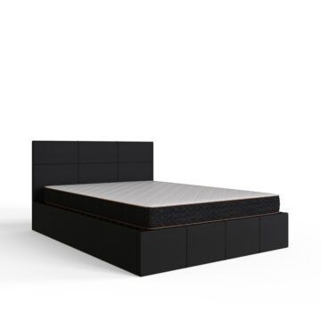 Marikina Black 4′ End Lift Small Double Ottoman Bed