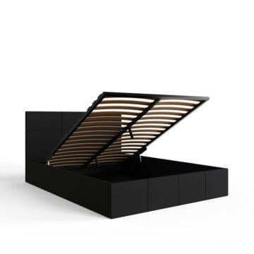 Marikina Black 4′ End Lift Small Double Ottoman Bed