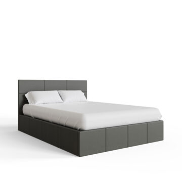 Marikina Grey PU 4′ End Lift Small Double Ottoman Bed