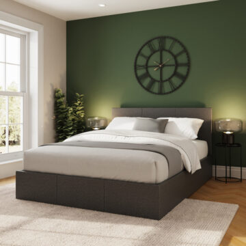 Marikina End Lift Small Double Ottoman 120cm | Grey