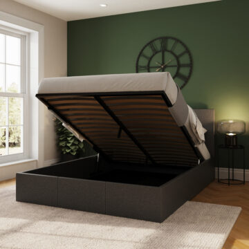 Marikina Grey 4′ End Lift Small Double Ottoman Bed