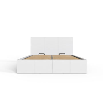 Marikina White 4′ End Lift Small Double Ottoman Bed