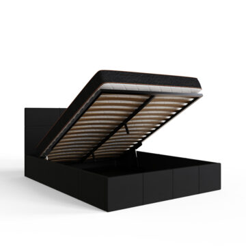 Marikina Black 5′ End Lift King Size Ottoman Bed
