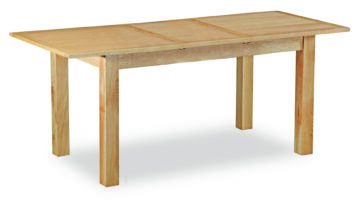 Brancepeth Oak Compact Extending Dining Table | Lacquered Finish
