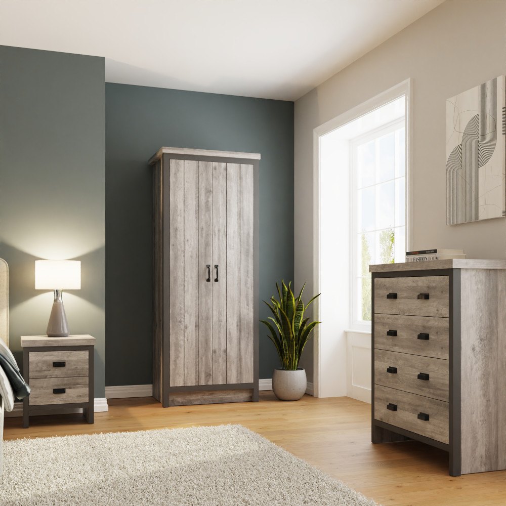 Fenway Grey 3 Piece Bedroom Set