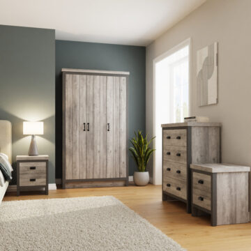 Fenway Grey 4 Piece Bedroom Set