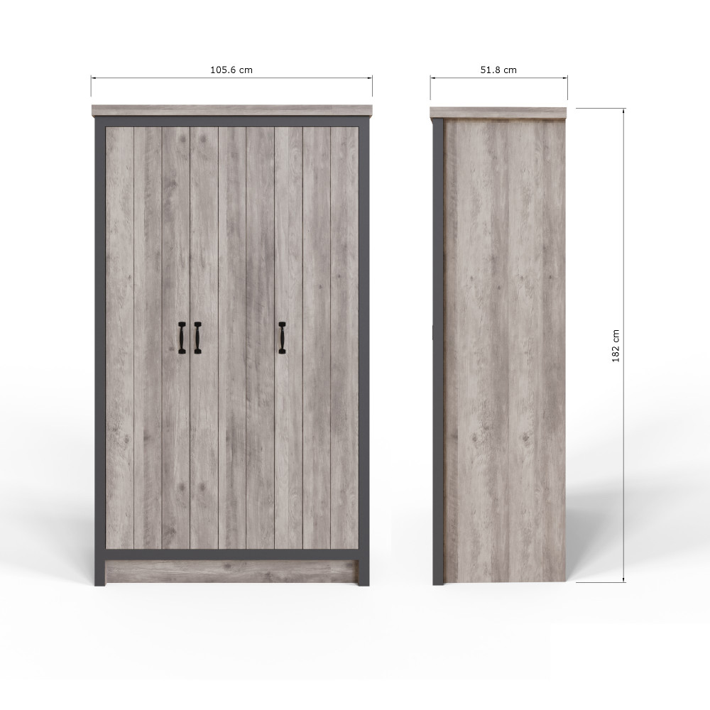 Fenway Grey 4 Piece Bedroom Set
