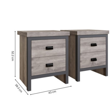 Fenway Grey 4 Piece Bedroom Set