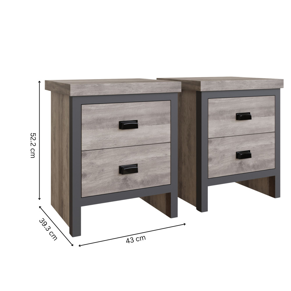 Fenway Grey 4 Piece Bedroom Set