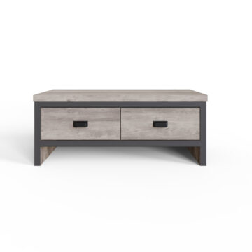 Fenway Grey 2 Drawer Coffee Table