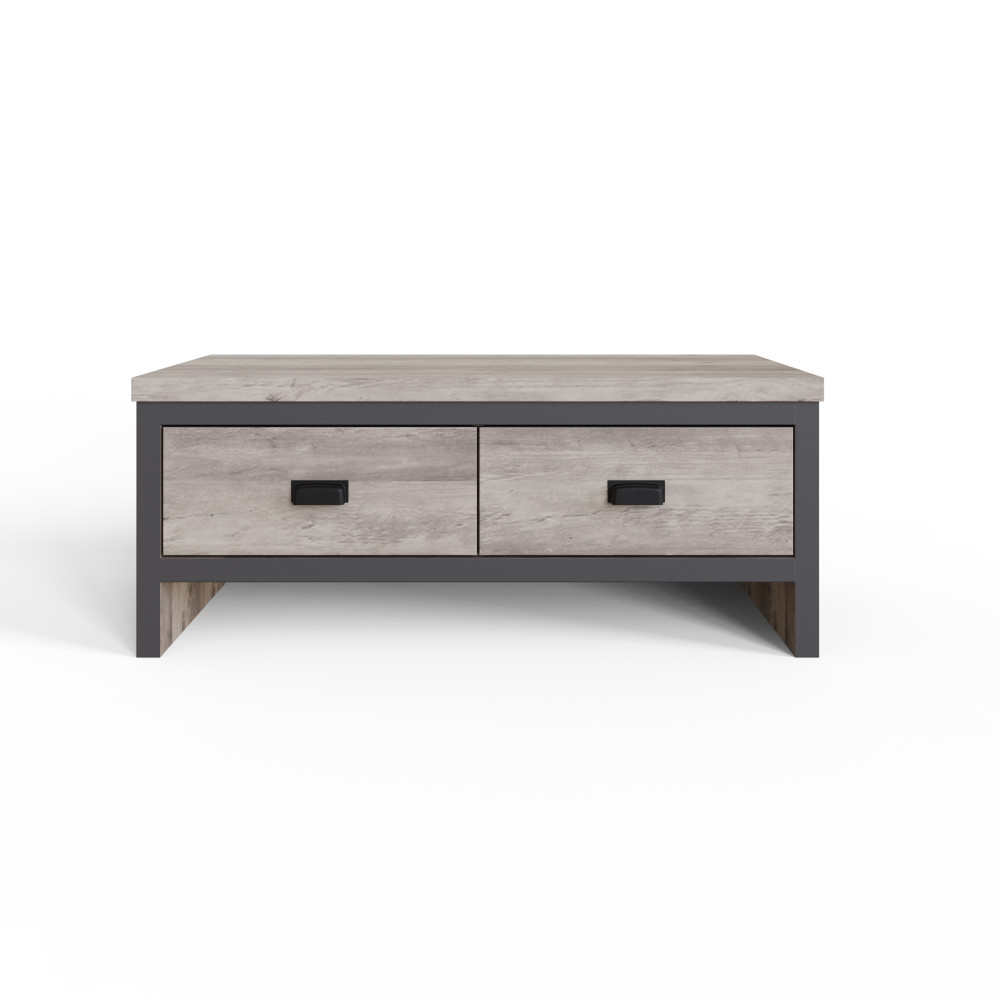 Fenway Grey 2 Drawer Coffee Table