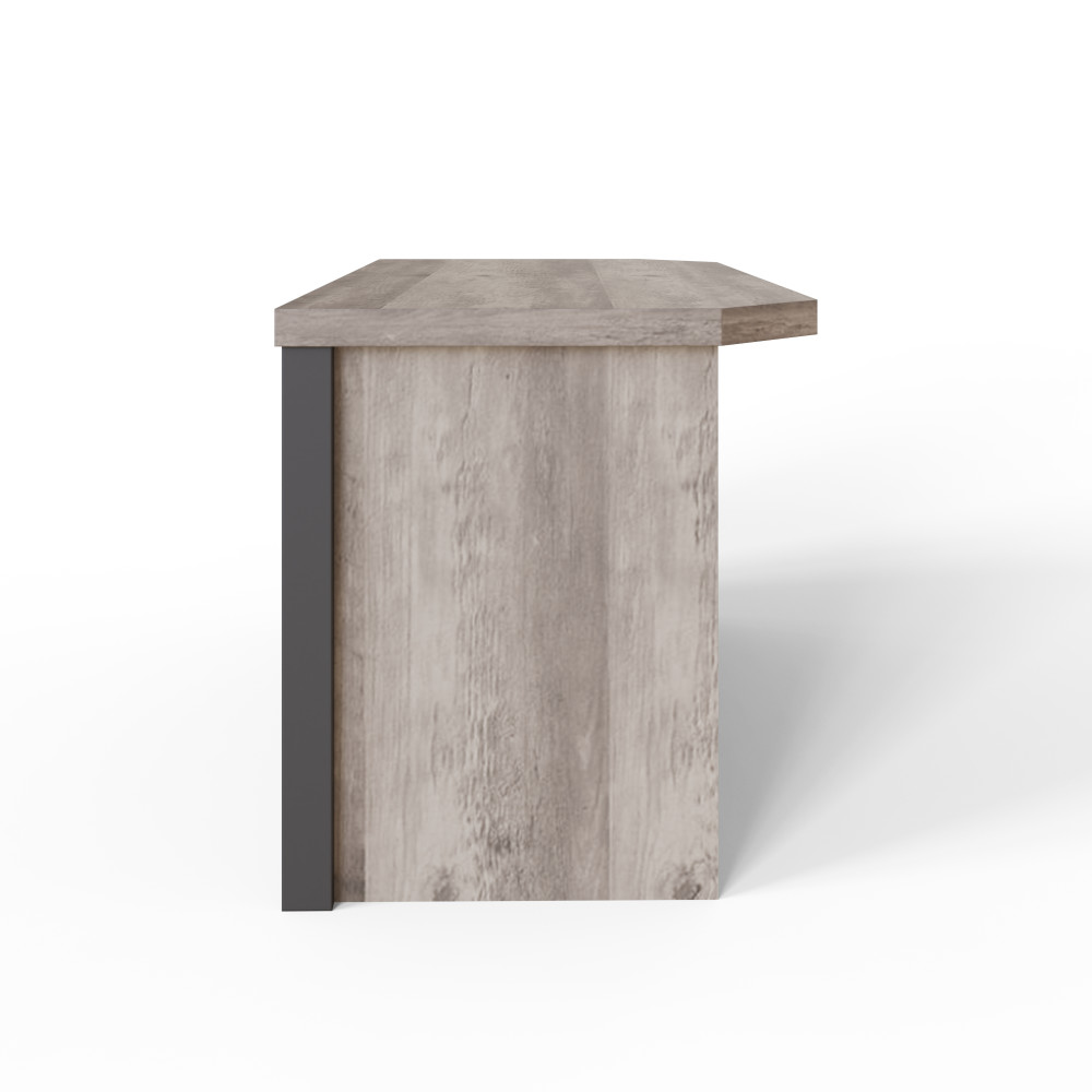 Fenway Grey 2 Drawer Corner TV Unit 86cm | Clearance