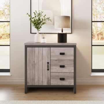 Fenway Grey 1 Door Sideboard with Drawers