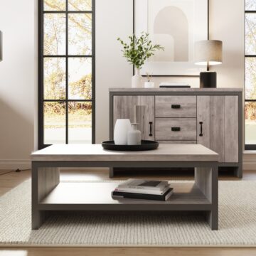 Fenway Grey Simple Coffee Table