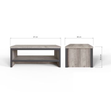 Fenway Grey Simple Coffee Table