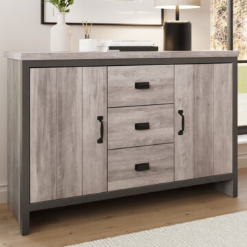 Fenway Grey 2 Door Sideboard with Drawers