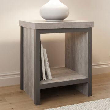 Fenway Grey Simple Lamp Table