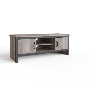 Fenway Grey 2 Door TV Unit 113cm