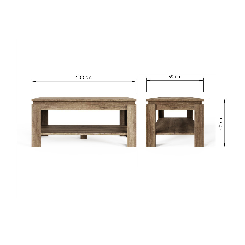 Valley Coffee Table | Oak Finish