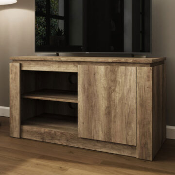 Valley Oak 1 Door Compact TV Unit 108cm