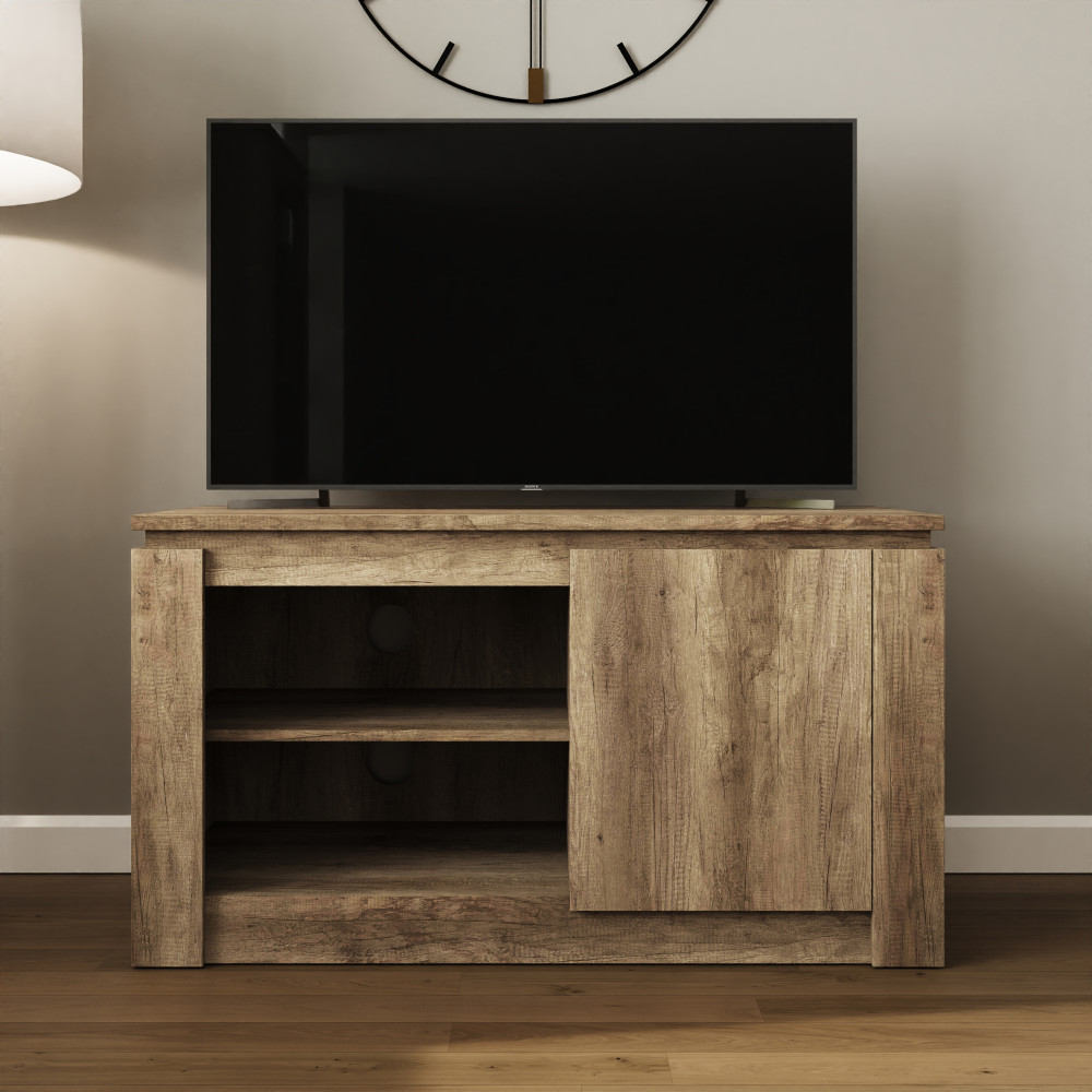 Valley Oak 1 Door Compact TV Unit 108cm